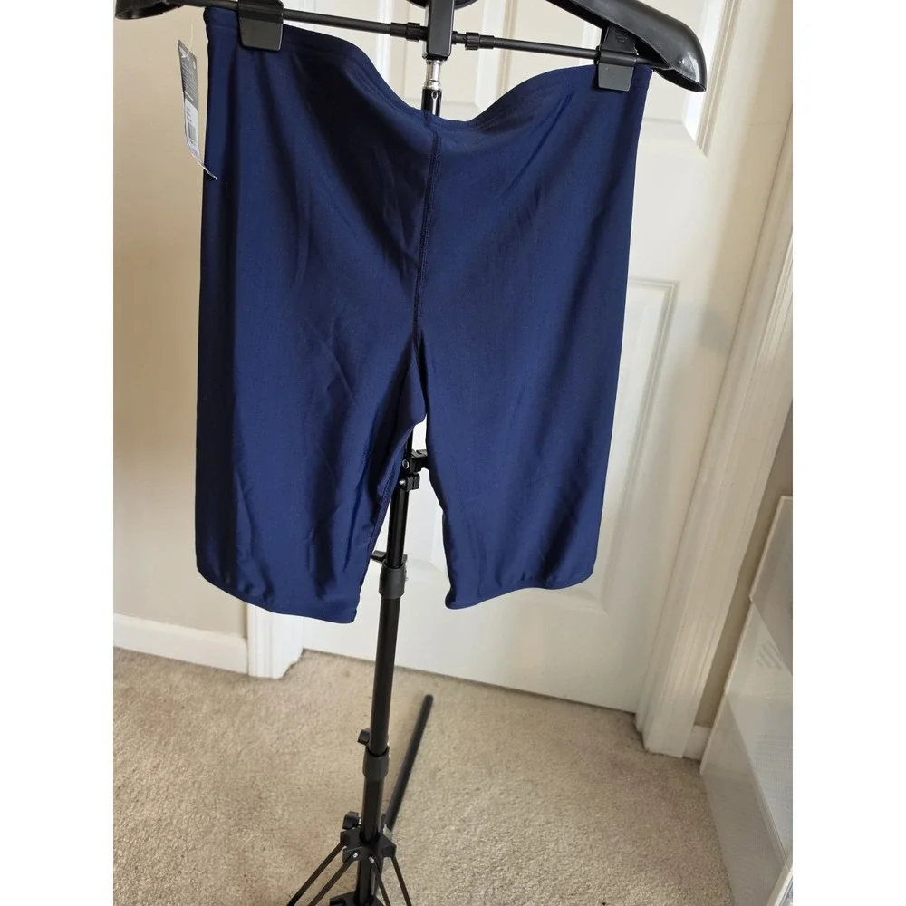 Speedo Swim Jammer Men's Size 38 ProLT Solid Compression Swimsuit Navy Blue NWT